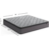 image:imageSignature Design by Ashley 12 Inch Medium Firm Hybrid Mattress Queen GrayKing