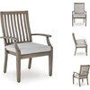 image:imageSignature Design by Ashley 1Piece Outdoor Coffee Table Sintered StoneOutdoor Arm Chair with Cushion Set of 2