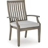 image:imageSignature Design by Ashley 1Piece Outdoor Coffee Table Sintered StoneOutdoor Arm Chair with Cushion Set of 2
