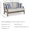 image:imageSignature Design by Ashley 1Piece Outdoor Coffee Table Sintered StoneOutdoor Loveseat