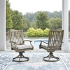 image:imageSignature Design by Ashley 1Piece Outdoor Coffee Table Sintered StoneOutdoor Swivel Chair with Cushion Set of 2