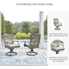 image:imageSignature Design by Ashley 1Piece Outdoor Coffee Table Sintered StoneOutdoor Swivel Chair with Cushion Set of 2