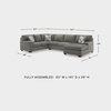 image:imageSignature Design by Ashley 3Piece Sleeper Sectional Double Chaise3 Piece Sectional with Chaise