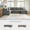 image:imageSignature Design by Ashley 3Piece Sleeper Sectional Double Chaise3 Piece Sectional with Chaise