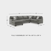 image:imageSignature Design by Ashley 3Piece Sleeper Sectional Double Chaise3Piece Sleeper Sectional with Chaise