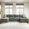 image:imageSignature Design by Ashley 3Piece Sleeper Sectional Double Chaise3Piece Sleeper Sectional with Double Chaise