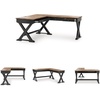 image:imageSignature Design by Ashley 60 Farmhouse Home Office Desk Chipped WhiteBrownBlack