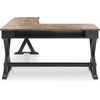 image:imageSignature Design by Ashley 60 Farmhouse Home Office Desk Chipped WhiteBrownBlack
