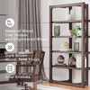 image:imageSignature Design by Ashley 60 Farmhouse Home Office Desk Chipped WhiteDark Brown