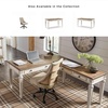 image:imageSignature Design by Ashley 60 Farmhouse Home Office Desk Chipped WhiteWhite  Brown