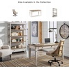 image:imageSignature Design by Ashley 60 Farmhouse Home Office Desk Chipped WhiteWhiteBrown