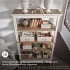 image:imageSignature Design by Ashley 60 Farmhouse Home Office Desk Chipped WhiteWhiteBrown