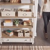 image:imageSignature Design by Ashley 60 Farmhouse Home Office Desk Chipped WhiteWhiteBrown
