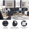 image:imageSignature Design by Ashley Altari 2Piece Sleeper Sectional with ChaiseDark Gray