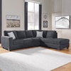image:imageSignature Design by Ashley Altari 2Piece Sleeper Sectional with ChaiseDark Gray