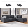 image:imageSignature Design by Ashley Altari 2Piece Sleeper Sectional with ChaiseDark Gray