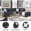 image:imageSignature Design by Ashley Altari 2Piece Sleeper Sectional with ChaiseDark Gray