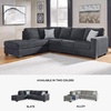 image:imageSignature Design by Ashley Altari 2Piece Sleeper Sectional with ChaiseDark Gray