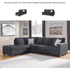 image:imageSignature Design by Ashley Altari 2Piece Sleeper Sectional with ChaiseDark Gray