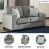image:imageSignature Design by Ashley Altari 2Piece Sleeper Sectional with ChaiseGrey