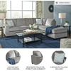 image:imageSignature Design by Ashley Altari 2Piece Sleeper Sectional with ChaiseLight Gray