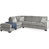 image:imageSignature Design by Ashley Altari 2Piece Sleeper Sectional with ChaiseLight Gray