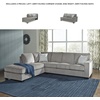 image:imageSignature Design by Ashley Altari 2Piece Sleeper Sectional with ChaiseLight Gray