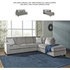 image:imageSignature Design by Ashley Altari 2Piece Sleeper Sectional with ChaiseLight Gray