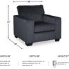 image:imageSignature Design by Ashley Altari 2Piece Sleeper Sectional with ChaiseSlate Gray