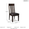 image:imageSignature Design by Ashley Berringer Wood Dining Chairs Set of 2 BrownDark Brown