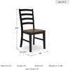 image:imageSignature Design by Ashley Berringer Wood Dining Chairs Set of 2 BrownGrayish Brown  Black