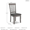 image:imageSignature Design by Ashley Berringer Wood Dining Chairs Set of 2 BrownGrey