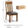 image:imageSignature Design by Ashley Berringer Wood Dining Chairs Set of 2 BrownMedium Brown