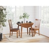 image:imageSignature Design by Ashley Berringer Wood Dining Chairs Set of 2 BrownRustic Brown