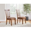 image:imageSignature Design by Ashley Berringer Wood Dining Chairs Set of 2 BrownRustic Brown