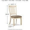 image:imageSignature Design by Ashley Berringer Wood Dining Chairs Set of 2 BrownWhite