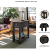 image:imageSignature Design by Ashley Bolanburg Narrow End Table Charging StationBlack