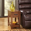 image:imageSignature Design by Ashley Bolanburg Narrow End Table Charging StationBrown