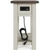 image:imageSignature Design by Ashley Bolanburg Narrow End Table Charging StationDark Brown  White