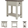 image:imageSignature Design by Ashley Bolanburg Narrow End Table Charging StationDark Brown  White