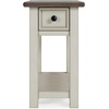 image:imageSignature Design by Ashley Bolanburg Narrow End Table Charging StationDark Brown  White