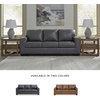 image:imageSignature Design by Ashley Bolsena Queen Leather Sofa Sleeper CaramelBrown