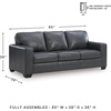 image:imageSignature Design by Ashley Bolsena Queen Leather Sofa Sleeper CaramelBrown