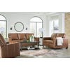 image:imageSignature Design by Ashley Bolsena Queen Leather Sofa Sleeper CaramelCarmel