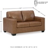 image:imageSignature Design by Ashley Bolsena Queen Leather Sofa Sleeper CaramelCarmel