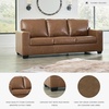 image:imageSignature Design by Ashley Bolsena Queen Leather Sofa Sleeper CaramelCarmel