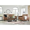 image:imageSignature Design by Ashley Bolsena Queen Leather Sofa Sleeper CaramelCarmel