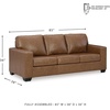 image:imageSignature Design by Ashley Bolsena Queen Leather Sofa Sleeper CaramelCarmel