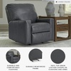 image:imageSignature Design by Ashley Bolsena Queen Leather Sofa Sleeper CaramelGrey