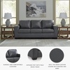 image:imageSignature Design by Ashley Bolsena Queen Leather Sofa Sleeper CaramelGrey